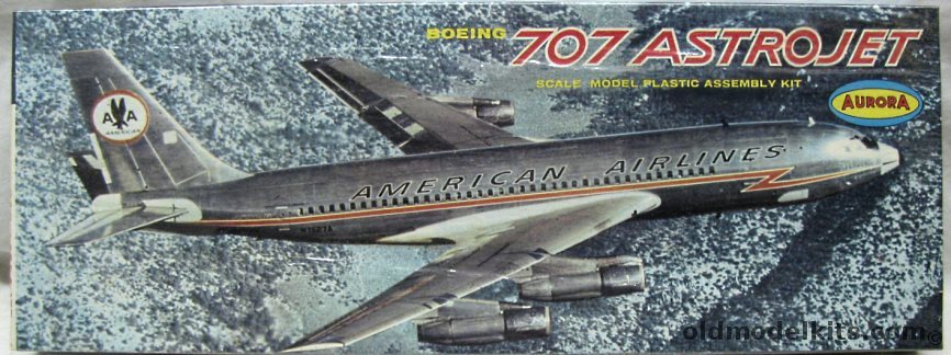 Aurora 1/104 Boeing 707 Astrojet - American Air Lines, 380-249 plastic model kit
